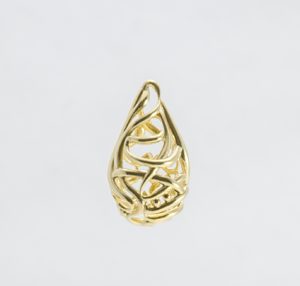 Gota de Oro - Diseño de Hicham Chajai con caligrafía árabe